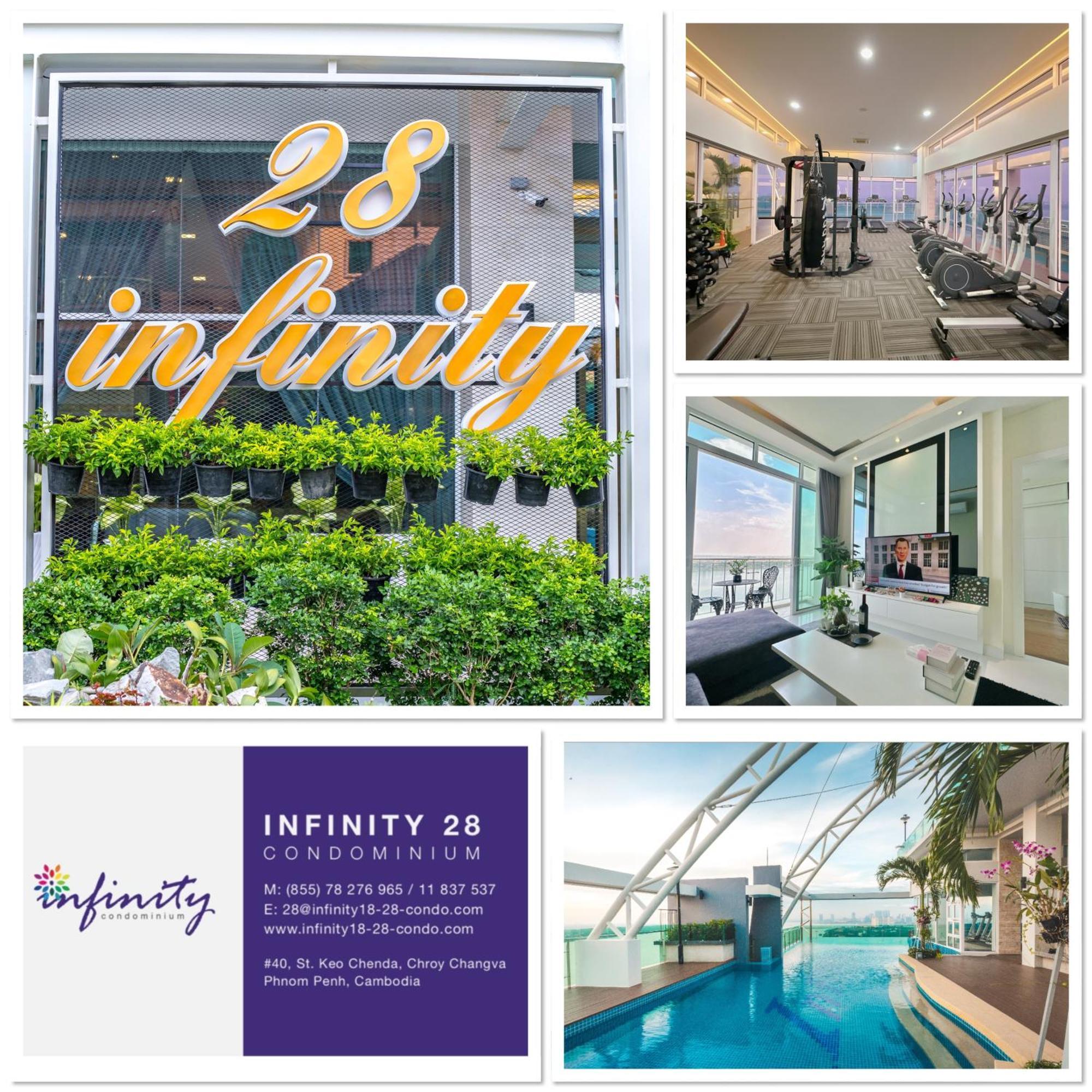 Infinity 28 Hotel And Residence Phnom Penh Esterno foto
